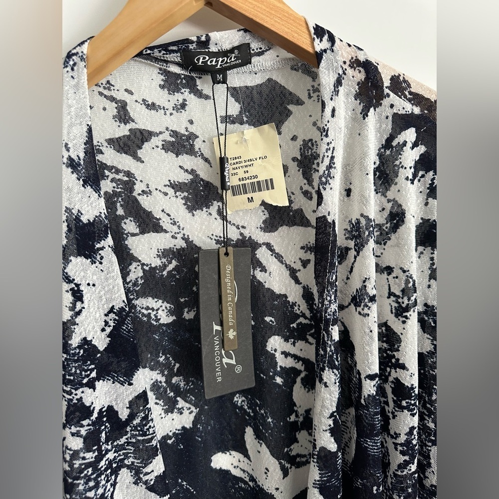 ✨NWT✨Papa Vancouver: Women’s Open Cardigan- Size Medium - Picture 3 of 8